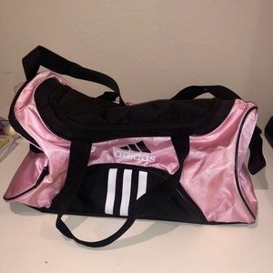 light pink adidas duffle bag